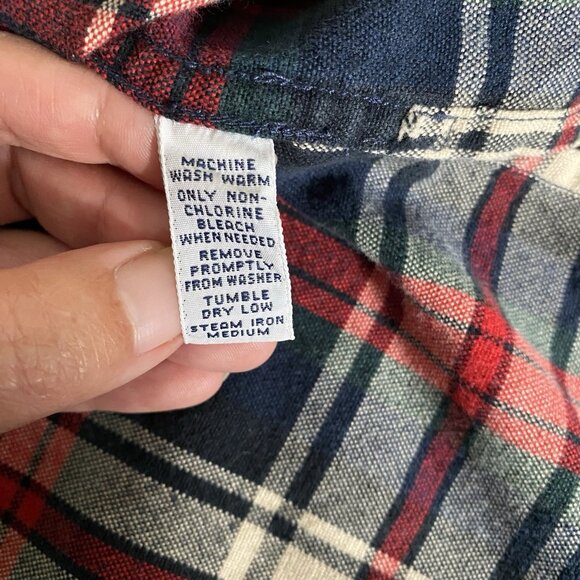 Vintage Polo Ralph Lauren Ski Camp Loop Shirt Men's XXL Red Tartan Plaid Flannel - Picture 13 of 16